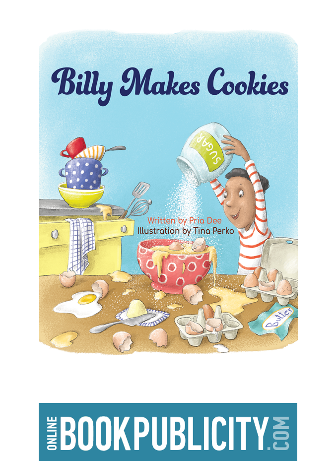 Illustrated kids baking adventure. Book Marketing 
is provided by OBP